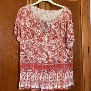 Lucky Brand floral blouse